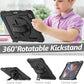 FANSONG Case for iPro 12.9 inch 2022 2021 2020 2018, Cover for iPad Pro 6th 5th 4th 3rd Gen Shockproof with Screen Protector Pencil Holder 360° Stand Handle Shoulder Strap Heavy for iPad Pro 12.9 inch