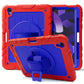 Suitable For IPad Air4/5 10.9 Protective Case New Design For IPad 10.9 Inch 2020/2022 Silicone PC With Adsorption Pen Slot Design 360° Rotatable Stand With Hand Strap Adjustable Shoulder Strap Drop-proof For IPad Air4/5