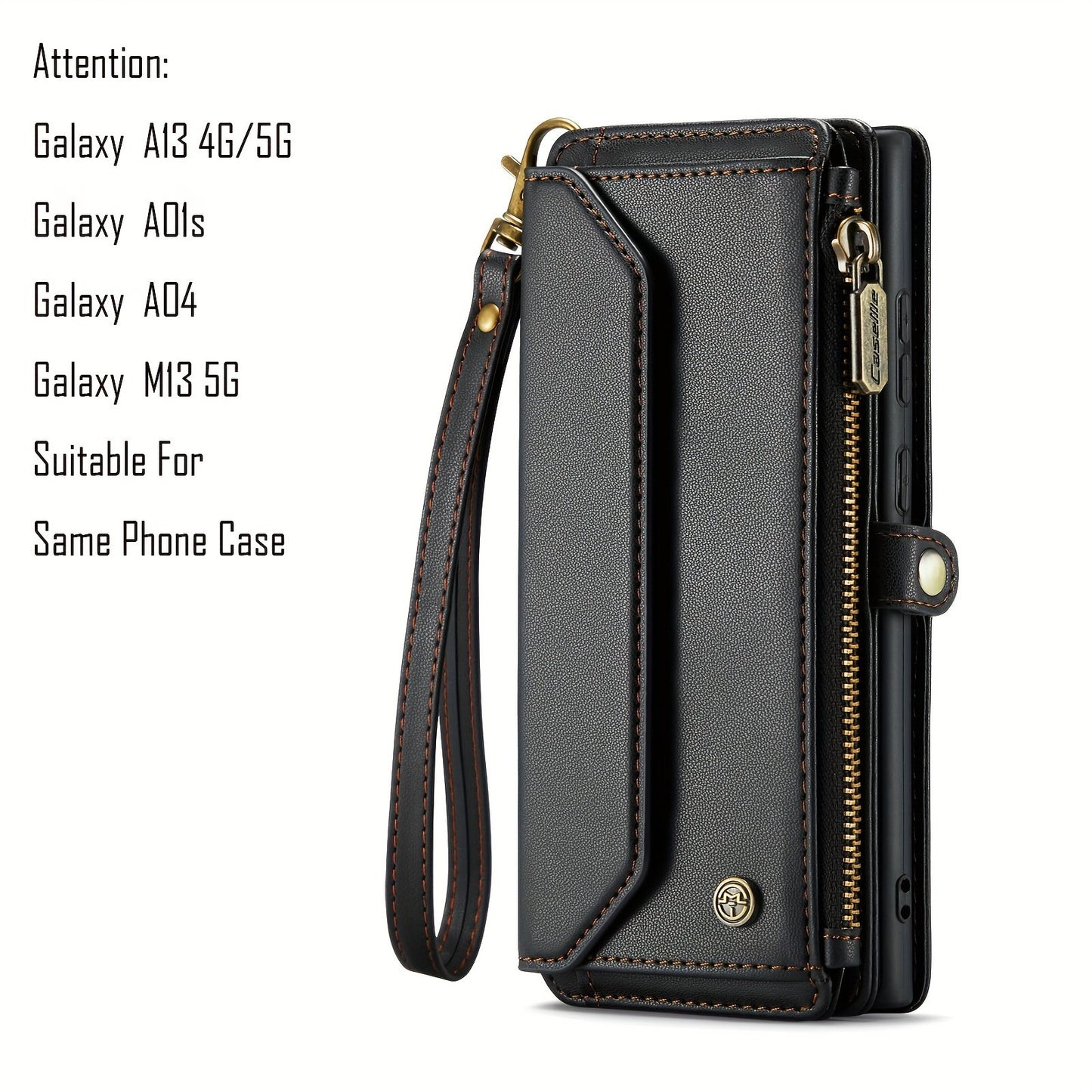 New Flip Wallet Style Phone Case With Zipper, For Samsung Galaxy S10Plus/ S20ultra/ S21plus/S22ultra/S24 Series/S24 Series/A12/A13/ A14/A15/A01S/A53/A54/A71/A72 4G 5G/Galaxy Note 10 Plus/Note20