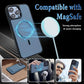 Magnetic Phone Case for iPhone 13 Pro Max 2021 Compatible with Mag-Safe,PU Leather iPhone 13 Pro Max 6.7 inch Case with Detachable Phone Card Holder,Card Slot Wallet Phone Case Blue