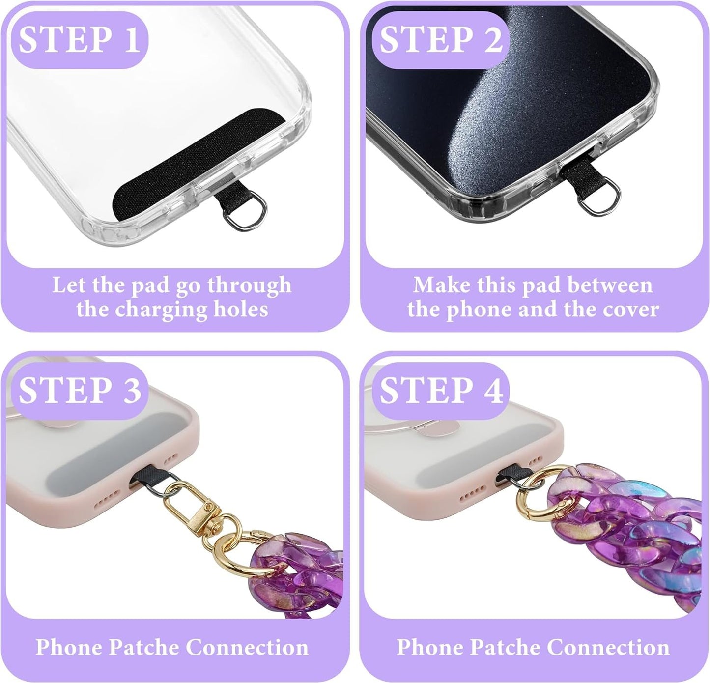 Diamond Wrist Strap Phone Lanyard Rhinestone Bling Glitter Lanyard With Phone Tether Tab Phone Wristlet Strap
