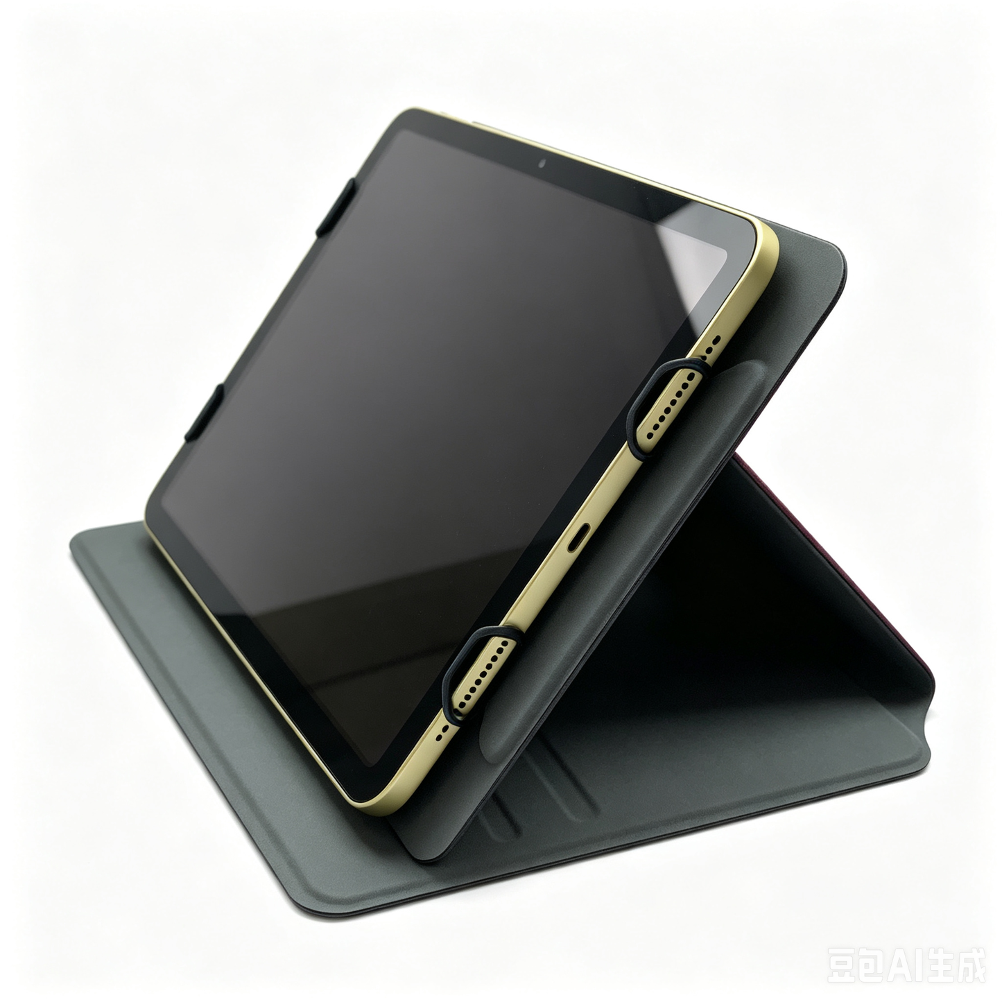 Universal Wine Red Adjustable Tablet Case | Multi-Angle Foldable Stand Protective Cover for All iPad Models