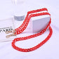 Stylish Red Oblique Chain Net Mobile Phone Case - Double-Use Anti-Lost & Anti-Fall Protection for Women