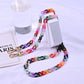 Stylish Red Oblique Chain Net Mobile Phone Case - Double-Use Anti-Lost & Anti-Fall Protection for Women