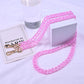 Stylish Red Oblique Chain Net Mobile Phone Case - Double-Use Anti-Lost & Anti-Fall Protection for Women