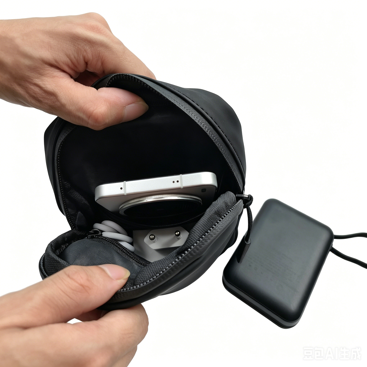 Waterproof Mini Crossbody Phone Bag, Simple Solid Color Waist Pouch - FANSONG