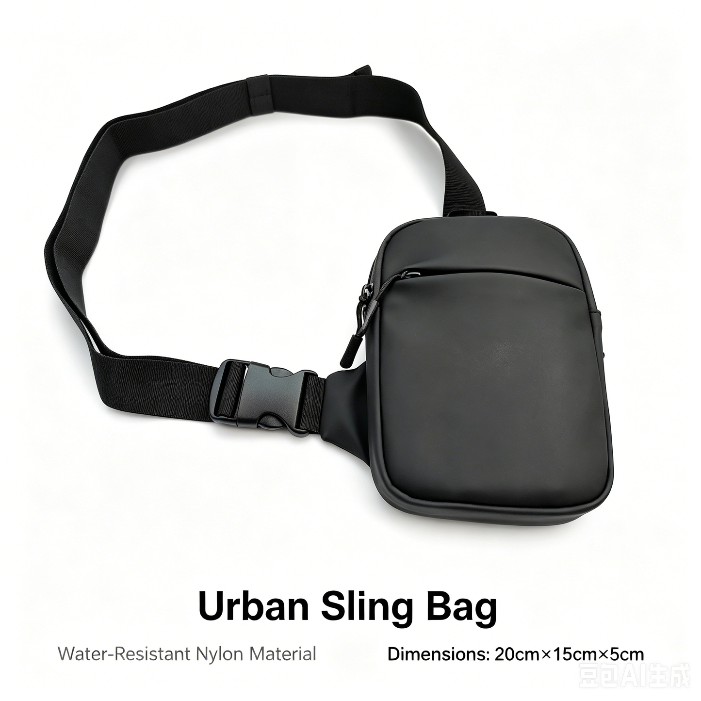 Waterproof Mini Crossbody Phone Bag, Simple Solid Color Waist Pouch - FANSONG