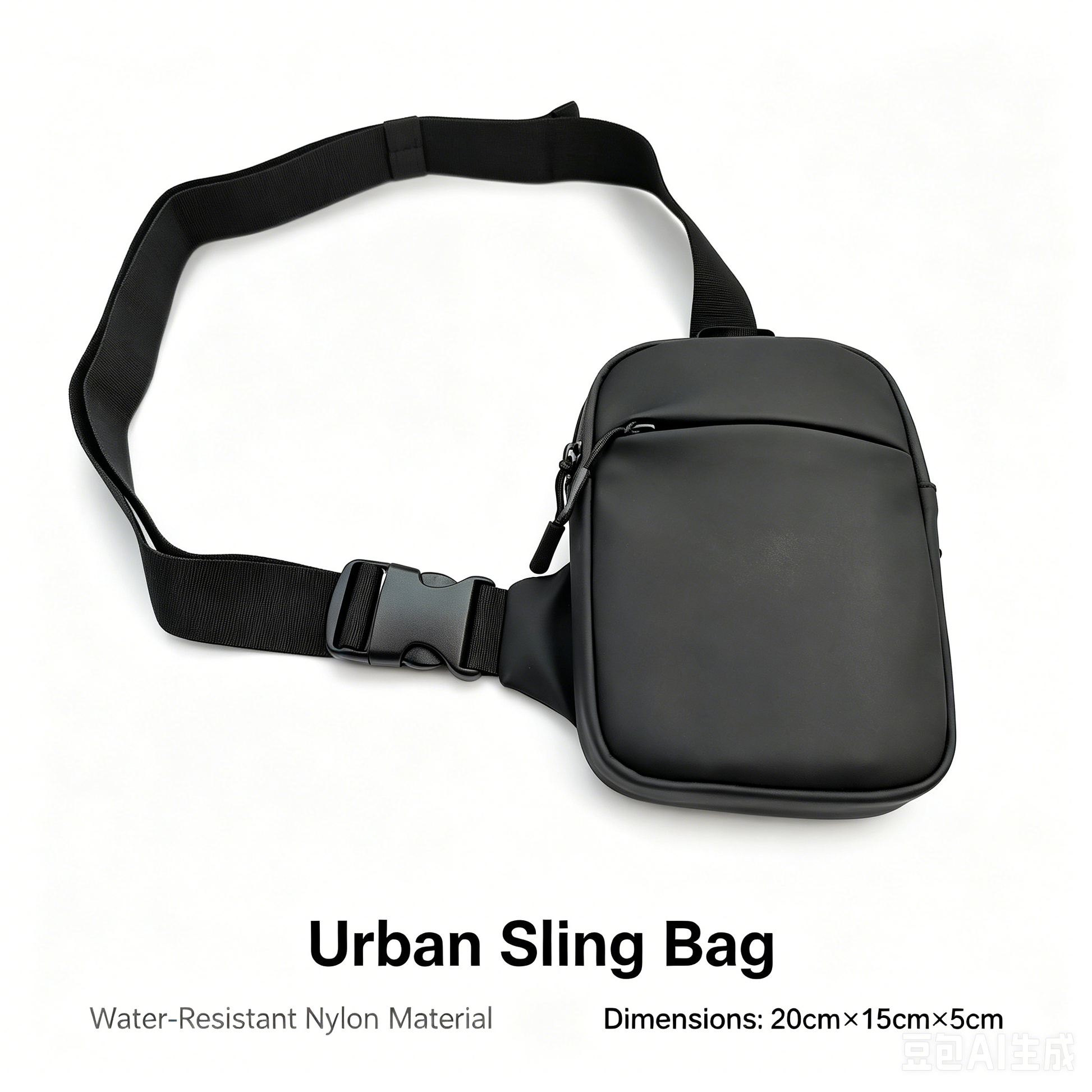 Waterproof Mini Crossbody Phone Bag, Simple Solid Color Waist Pouch - FANSONG