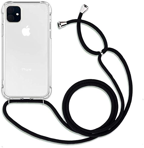 Crossbody Case for iPhone 11 - Clear Transparent TPU