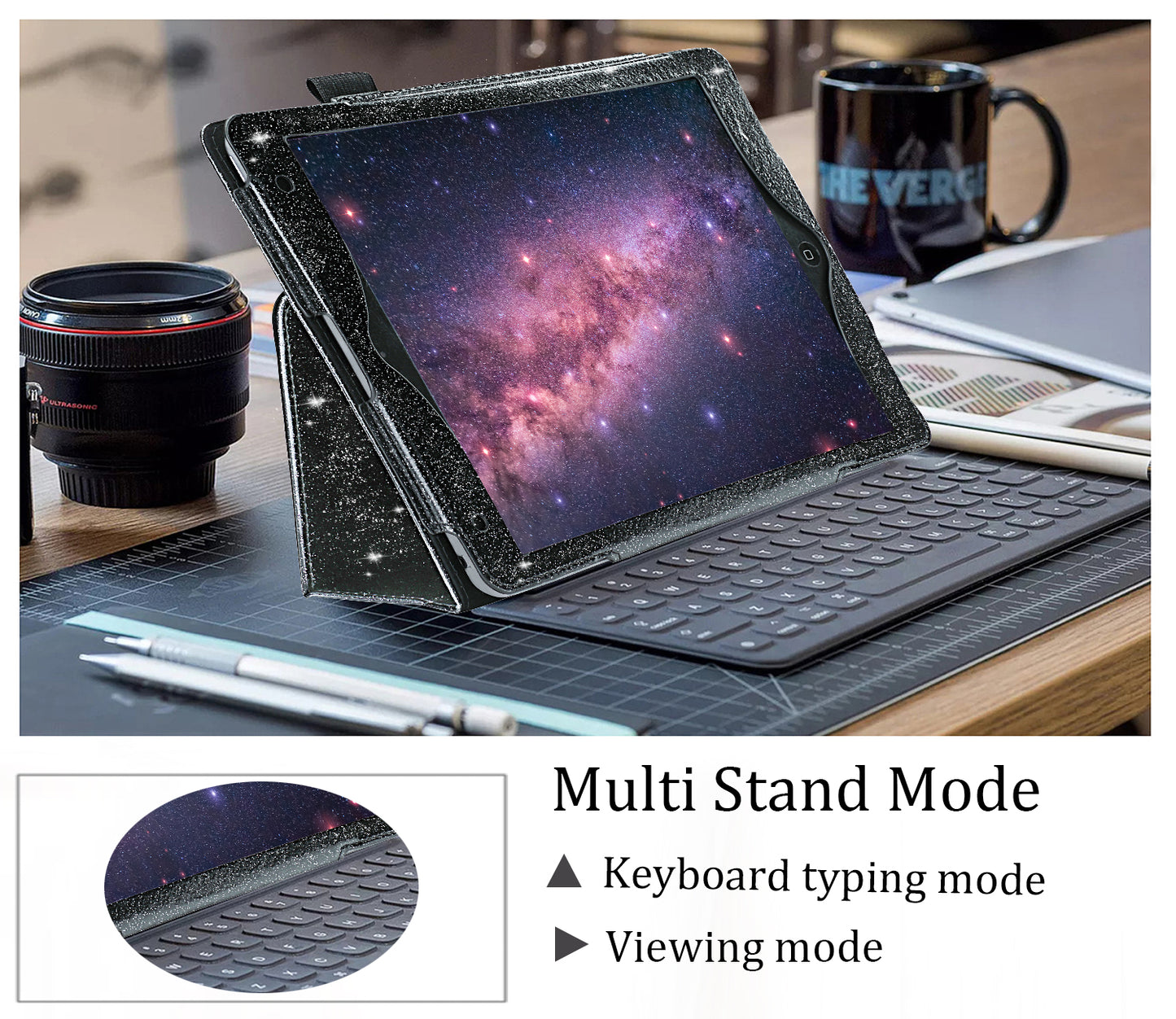 iPad 9.7 inch Case,Magnetic Closure PU Leather Smart Cover