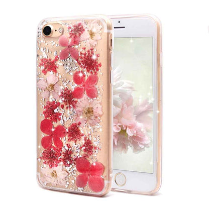 Soft Case for iPhone 7/8 Eternal Dried Real Flowers 3D Handmade