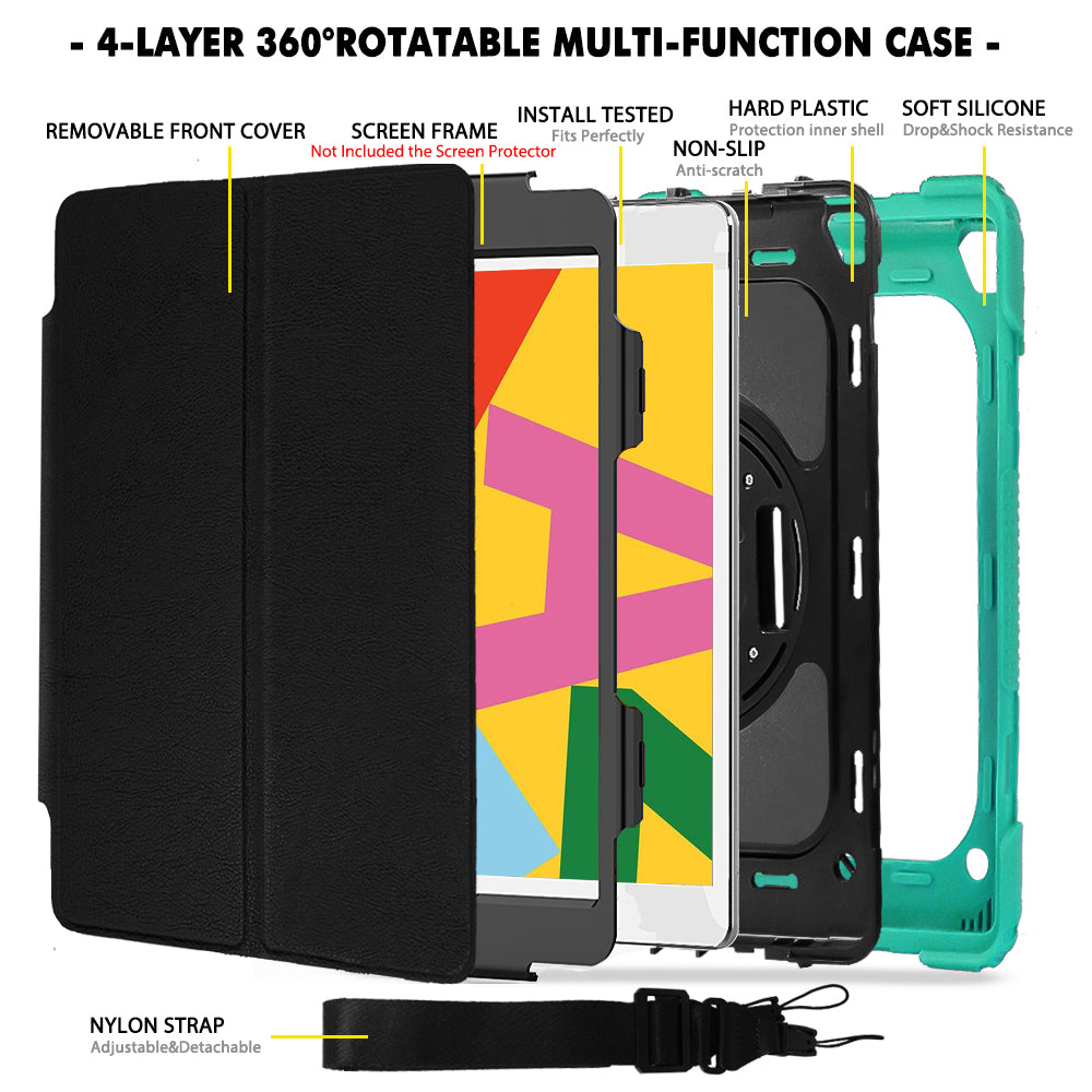 iPad Case 10.2 inch Heavy Duty Rugged Case for iPad 7/8/9