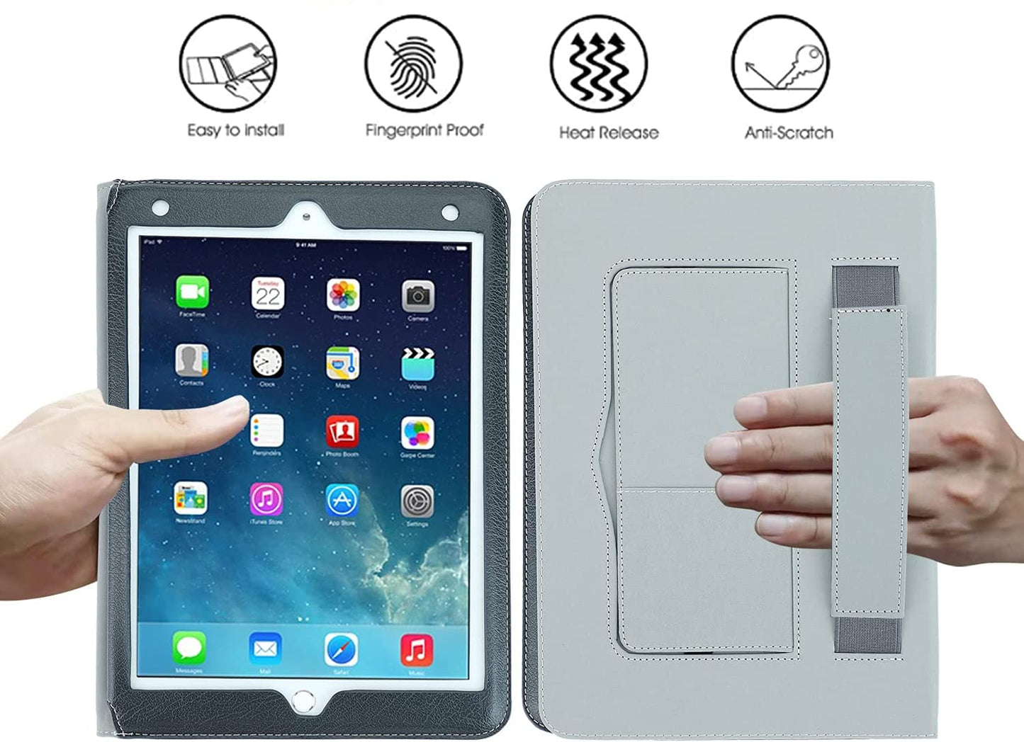 iPad Case 10.5 inch, Magnetic Closure Card Slot Smart Cover