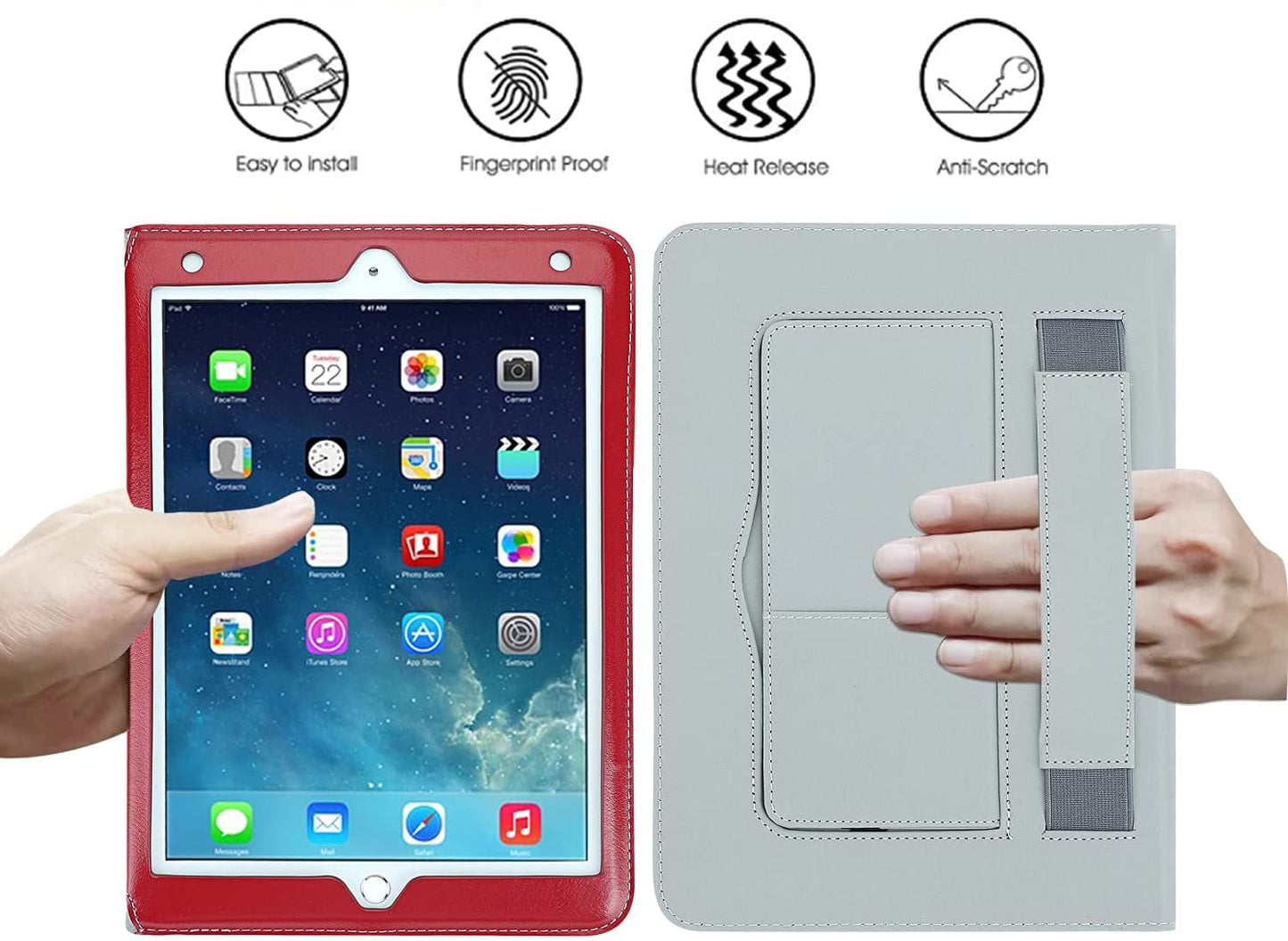 iPad 9.7 inch Magnetic Closure PU Leather Cover Case for iPad 2/3/4