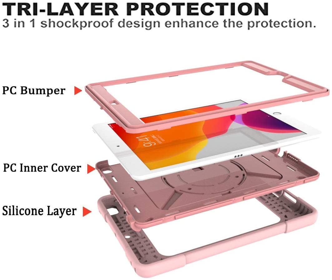 iPad 10.2 inch with Pencil Holder Full Body Protective Cover