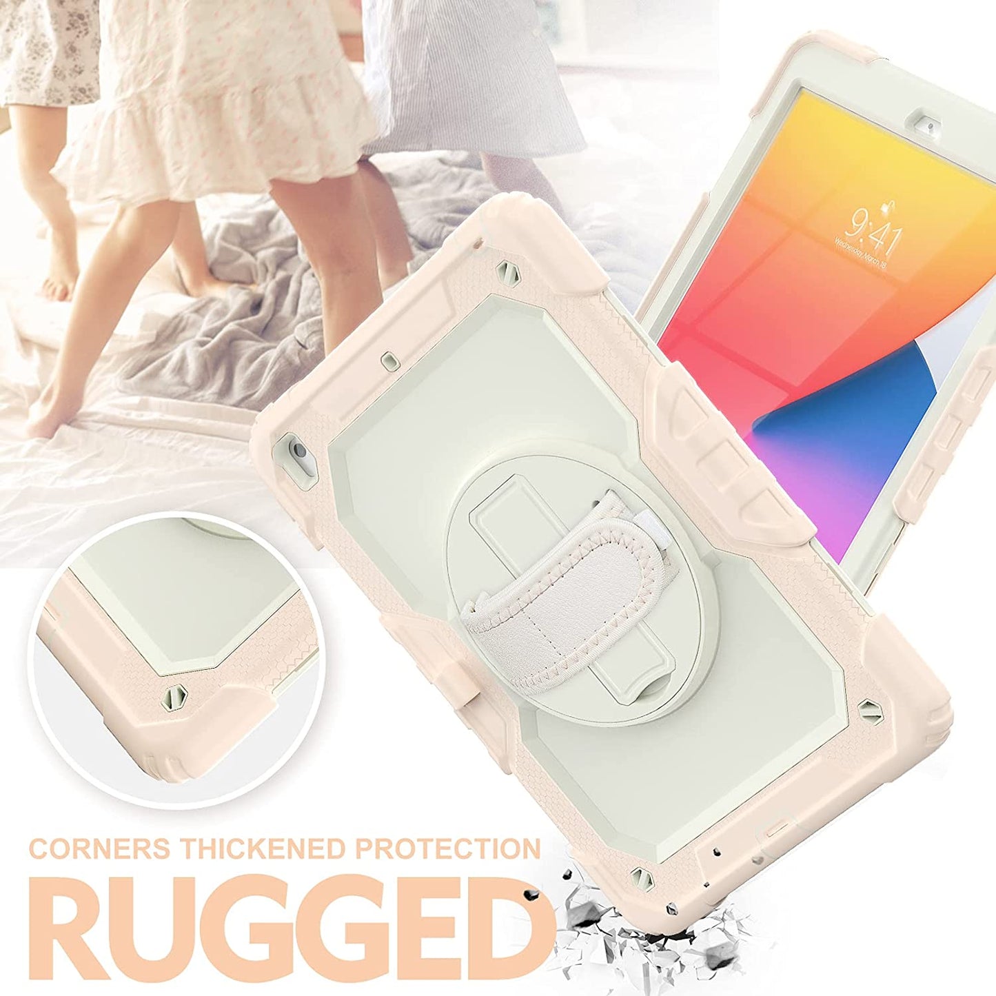 iPad 10.2 with Screen Protector Cover iPad 7th/ 8th/9th Gen Case