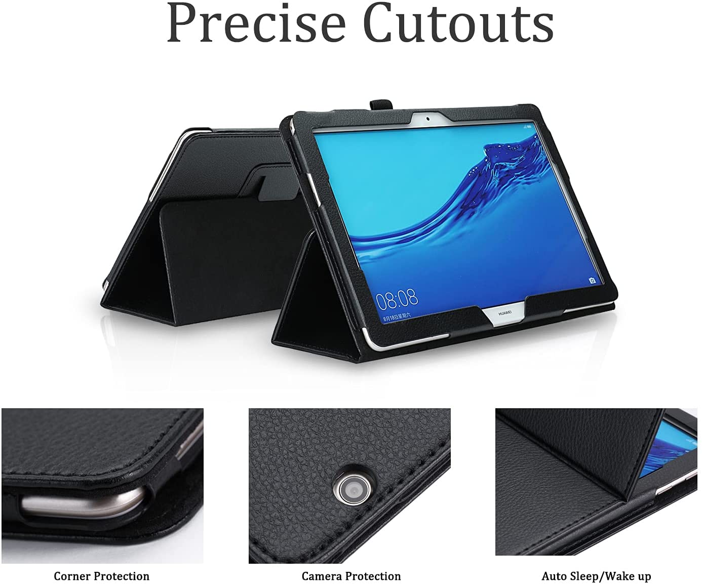 HUAWEI Mediapad Case with Ultra Thin Magnetic Leather Smart Cover