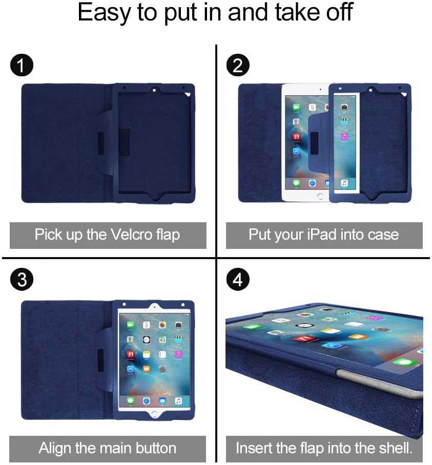 iPad 9.7 inch Slim Bifold Stand Smart Cover for iPad 2/3/4