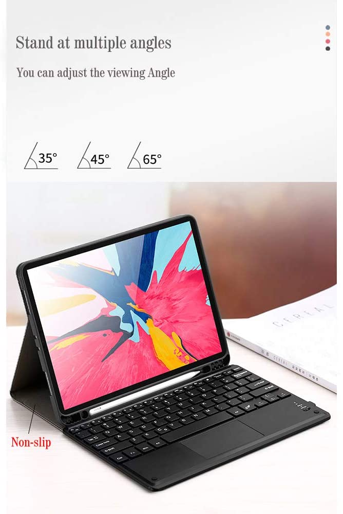 iPad 9.7 Case with Detachable Wireless Smart Bluetooth 3.0 Keyboard
