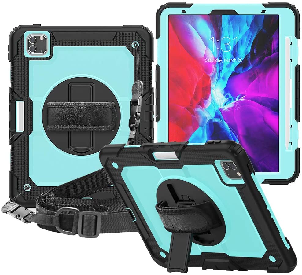 Case for iPad Pro 12.9 2020 With Strap for iPad Pro 12.9 inch 2020 (4th Generation)