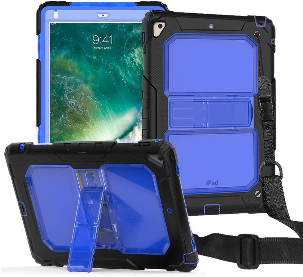 iPad Air 2/Pro 9.7/iPad 2017/2018 Case Cover with Strap forApple iPad Air 2/Pro 9.7/iPad 2017/2018