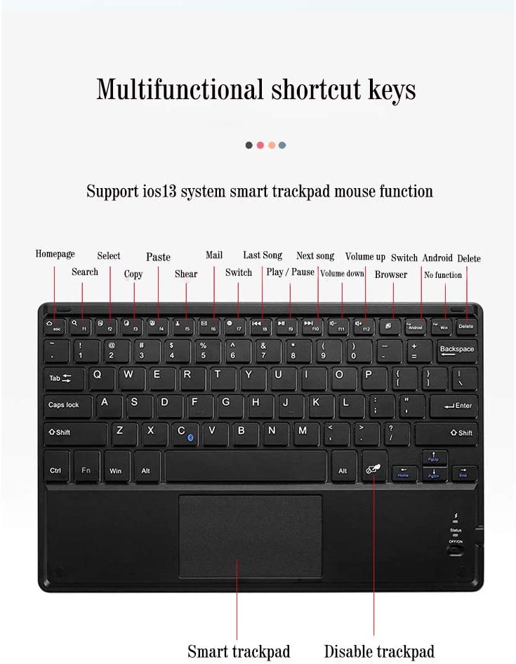 iPad Pro 11 12.9 Case丨Wireless Bluetooth Keyboard