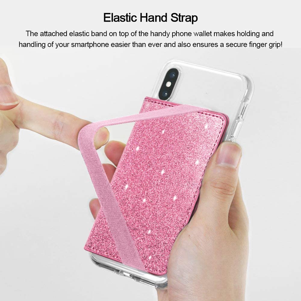 Credit Card Holder with Elastic Hand Strap iPhone 11 Pro Max