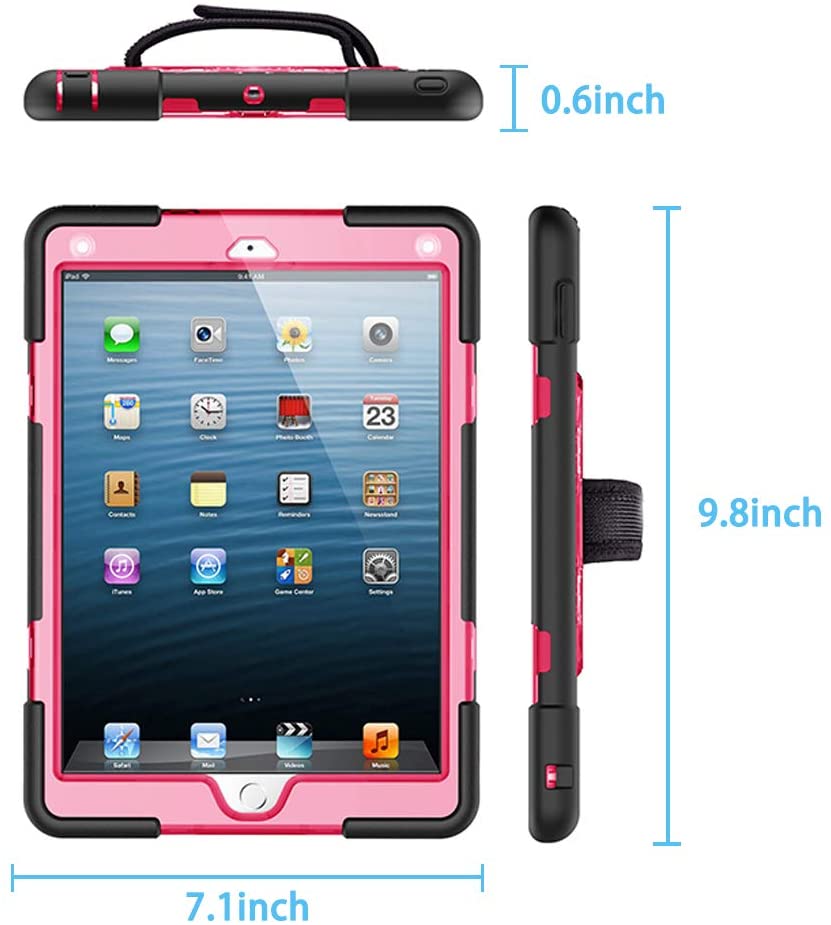 FANSONG iPad 2 3 4 Case Kickstand & Shoulder Strap Kids Boys Case