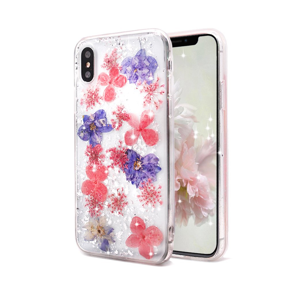 Soft Case for iPhone 7/8 Eternal Dried Real Flowers 3D Handmade