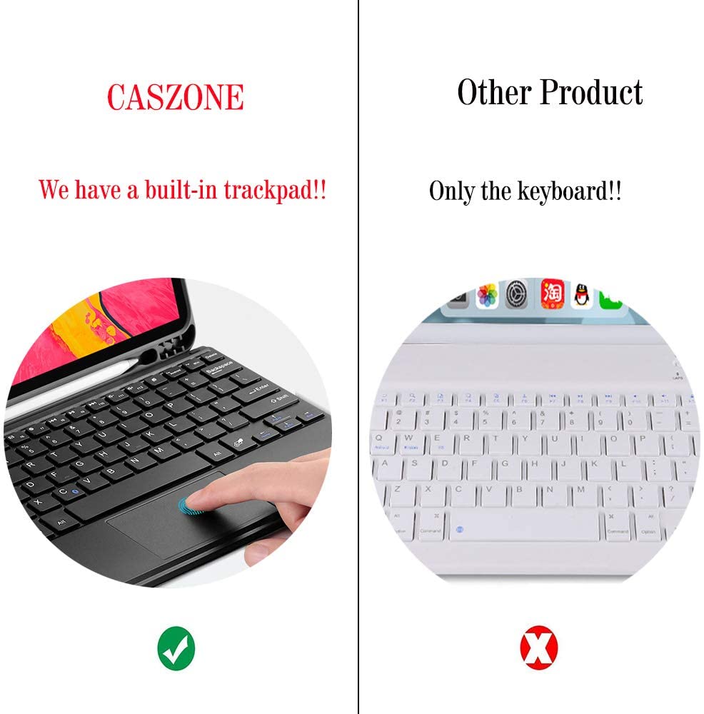 iPad 9.7 Case with Detachable Wireless Smart Bluetooth 3.0 Keyboard
