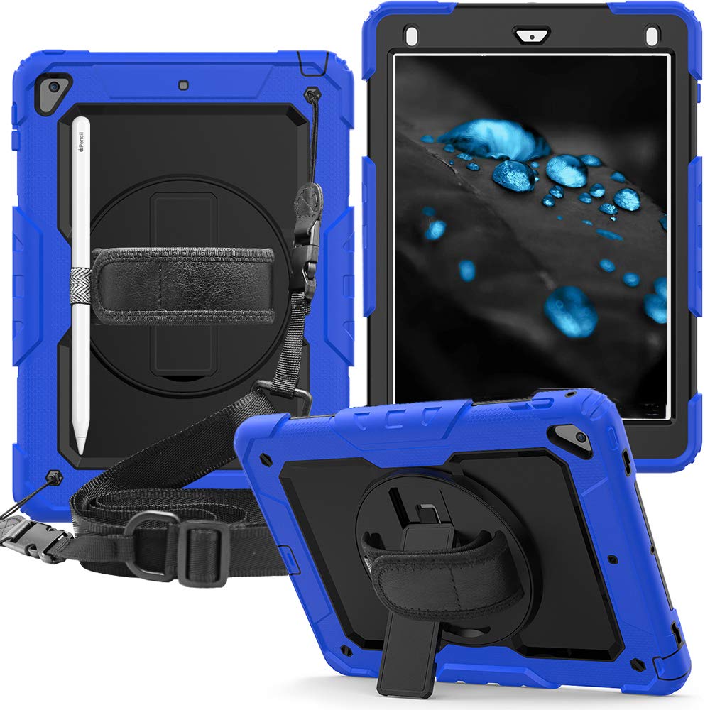 Case For iPad 9.7 inch Shockproof Duty Protective Rugged Case with Strap