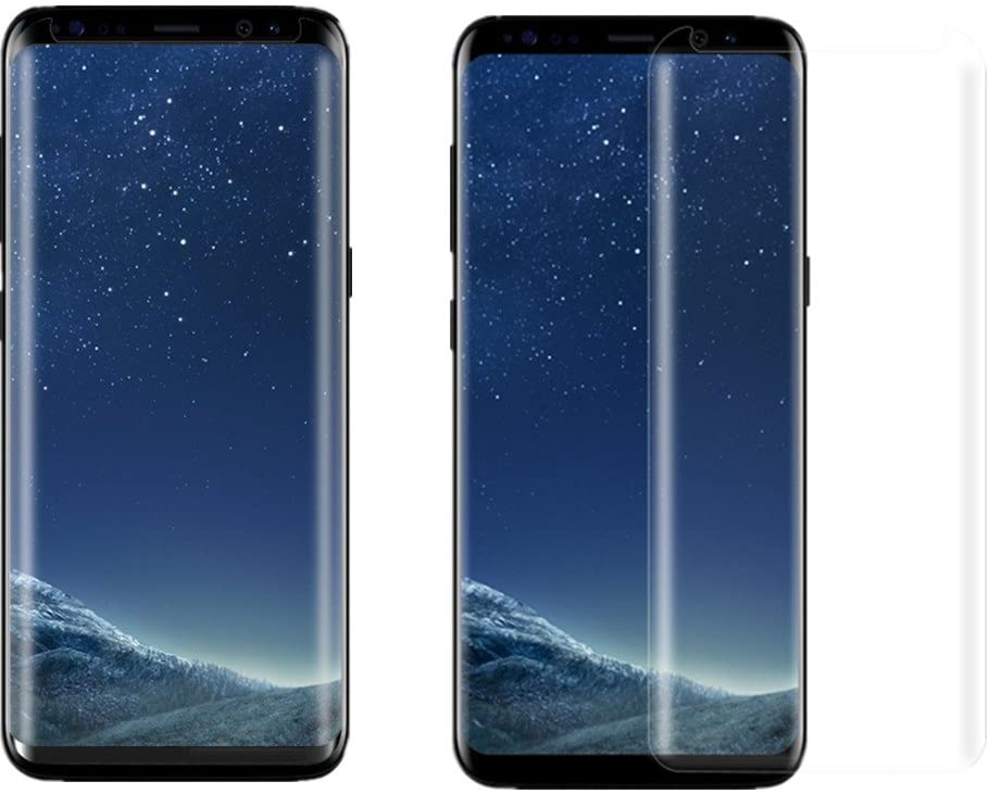[2 Pack] Galaxy S8 Screen Protector Tempered Glass
