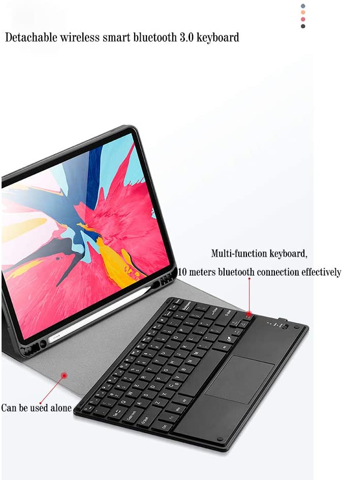 iPad 9.7 Case with Detachable Wireless Smart Bluetooth 3.0 Keyboard