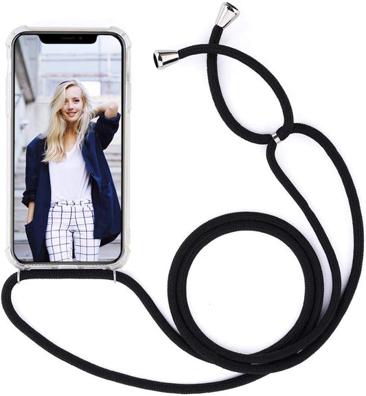 Crossbody Case for iPhone XR - Clear Transparent TPU