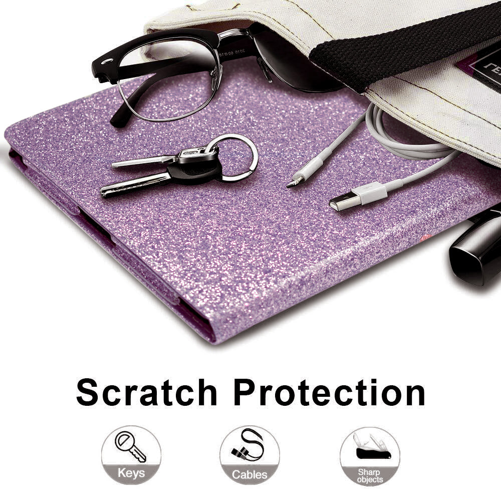 iPad 10.2 inch Case, Glitter Magnetic Closure PU Leather Cover