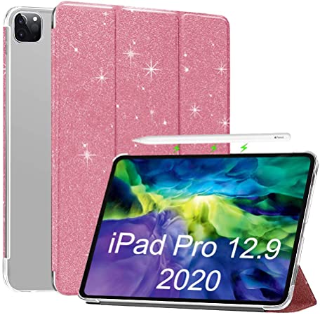 iPad Pro 12.9 Case 2020 - PU Leather Smart Cover for iPad Pro 12.9'' A2069 A2232 Tablet