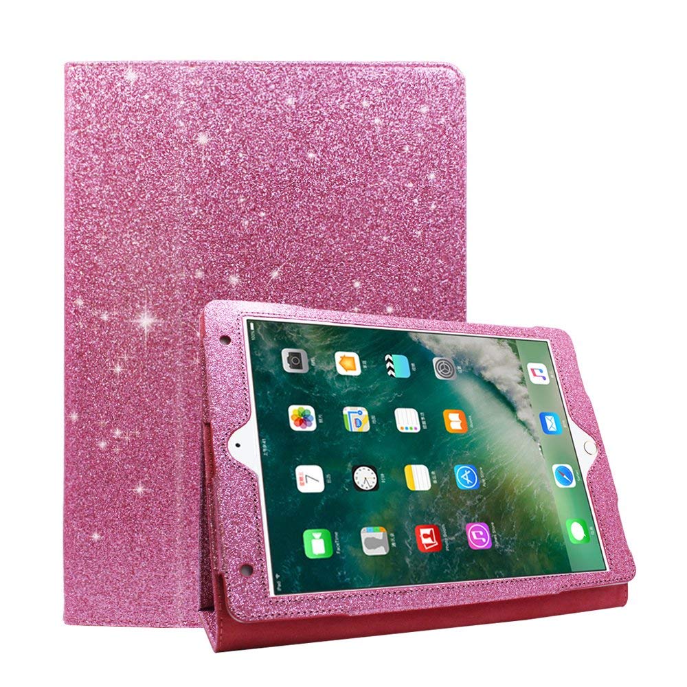 Case For iPad 9.7 inch Glitter PU Leather Smart Cover Flip Stand