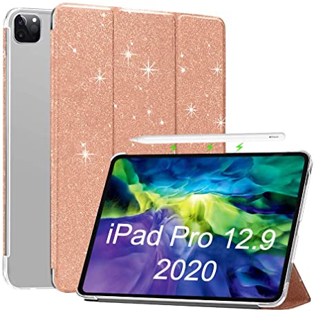 iPad Pro 12.9 Case 2020 - PU Leather Smart Cover for iPad Pro 12.9'' A2069 A2232 Tablet