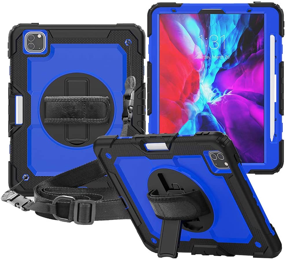 Case for iPad Pro 12.9 2020 With Strap for iPad Pro 12.9 inch 2020 (4th Generation)