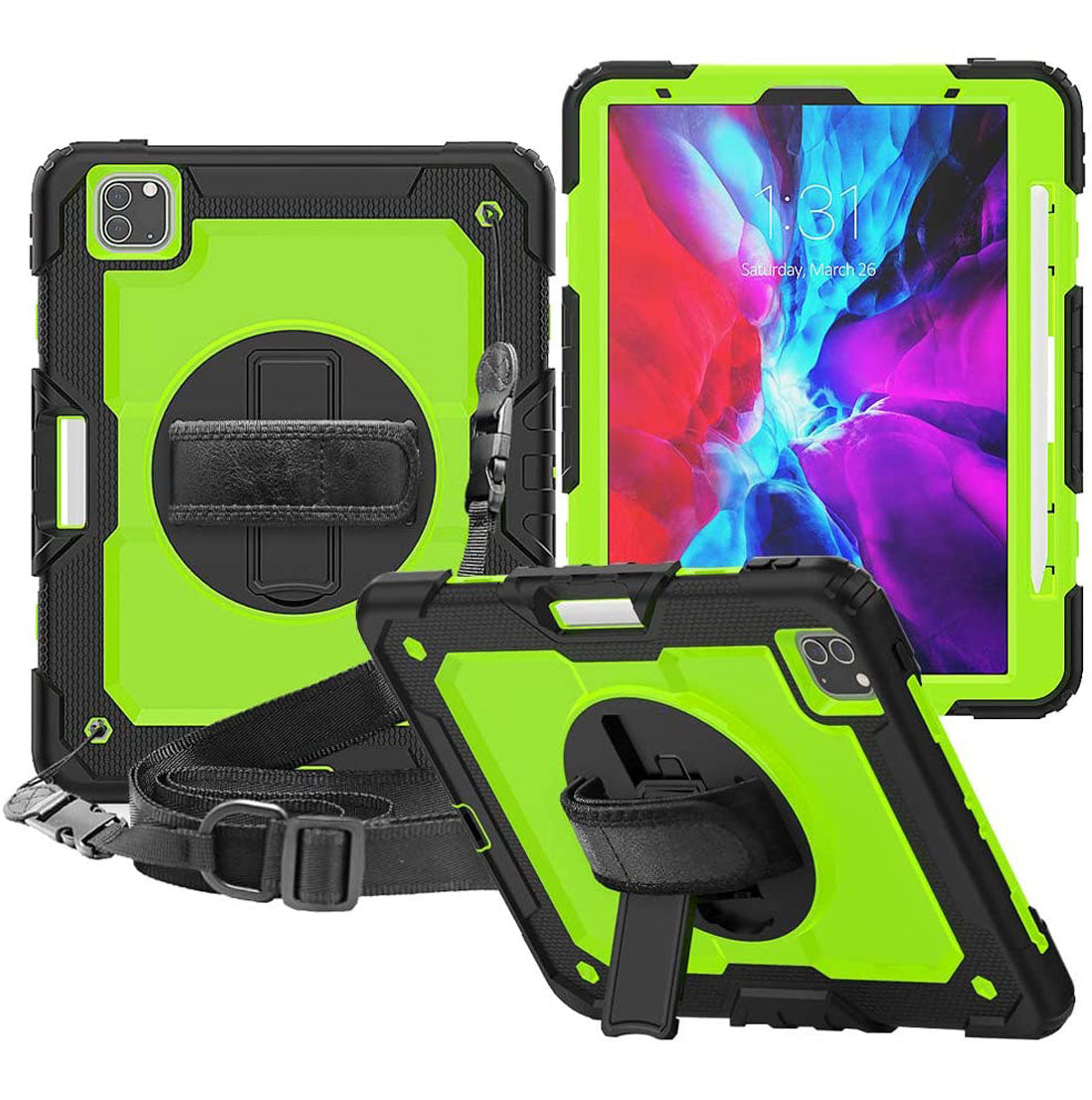 Case for iPad Pro 12.9 2020 With Strap for iPad Pro 12.9 inch 2020 (4th Generation)