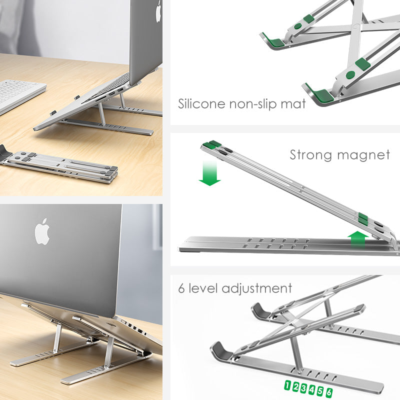 Laptop Stand for MacBook Pro Notebook Stand Foldable Aluminium Alloy Tablet Stand