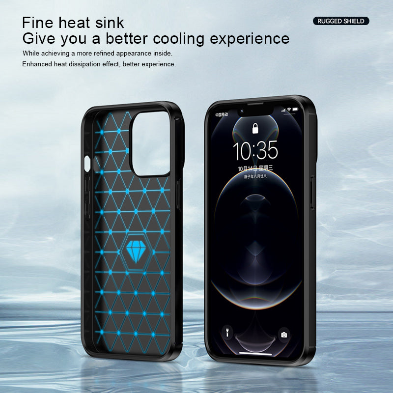 Brushed carbon fiber mobile phone case is suitable for iPhone 111/11 Pro/11Pro max case