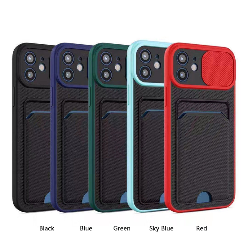 Suitable for iPhone11 /11Pro /11Pro max case lens protection push window card all-in-one card case mobile phone case