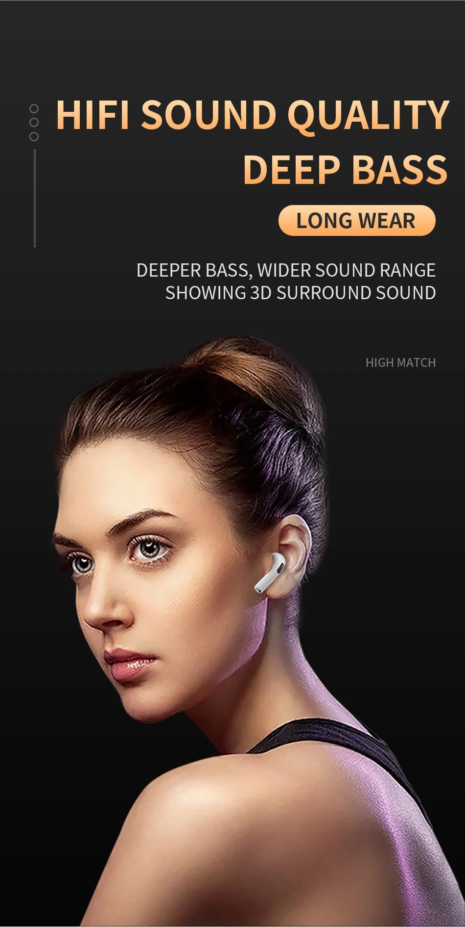 New wireless bluetooth headset Macaron TWS true wireless bluetooth headset Pro6 stereo touch 5.0 sports headset