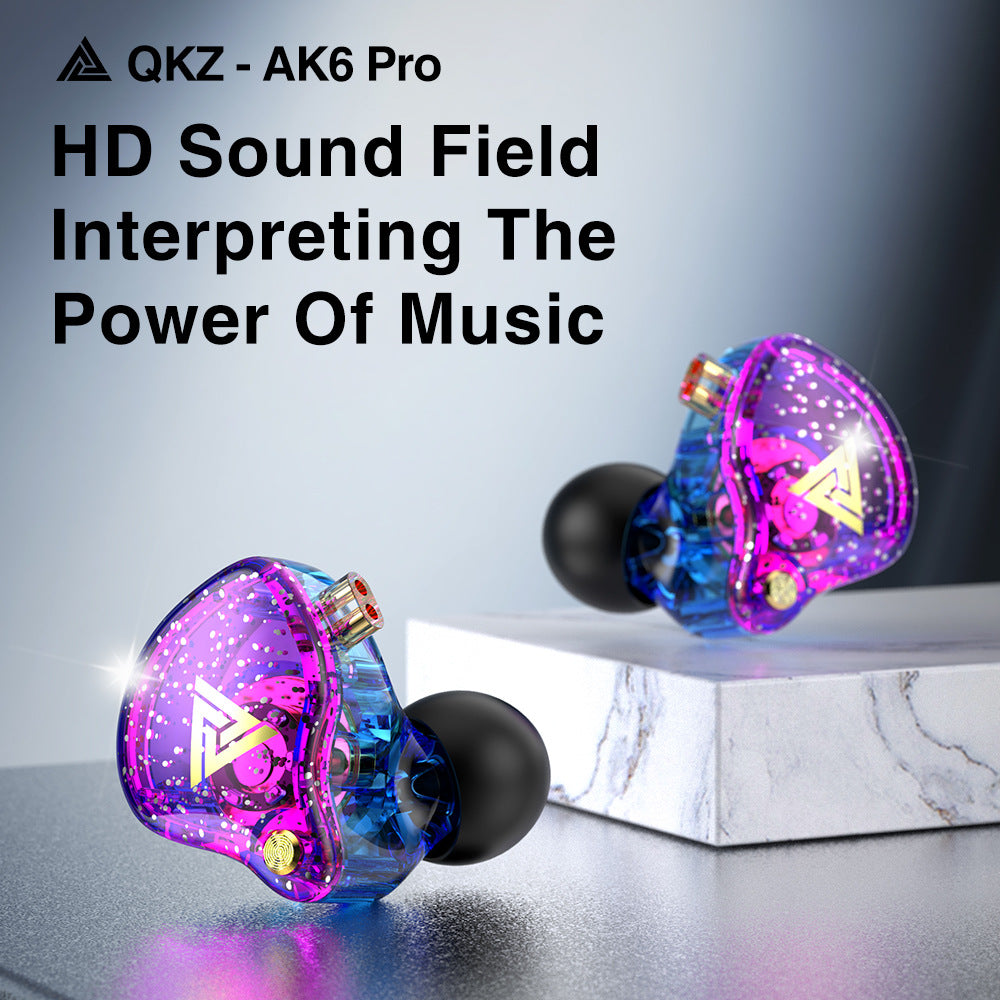 QKZ headset stylish portable HIFi in-ear heavy bass music wired headset sports headset with microphone stereo 3.5mm earbuds gaming