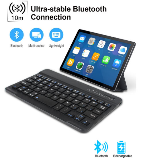 Mini Bluetooth Wireless Keyboard for iPad Apple Mac Tablet  Phone IOS Android Windows