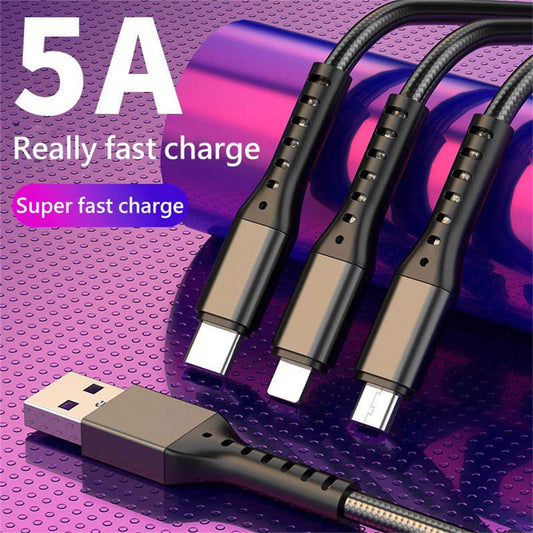 1.2 m Multi 3 in 1 USB Charging Cable