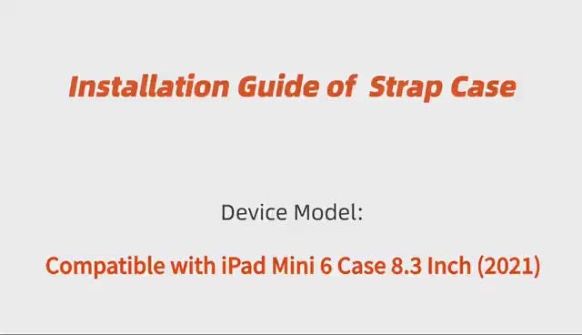 iPad Mini 6 Protective Case with Hand Strap