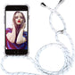 Crossbody Case for iPhone 6s/7/8 Plus - Clear Transparent TPU