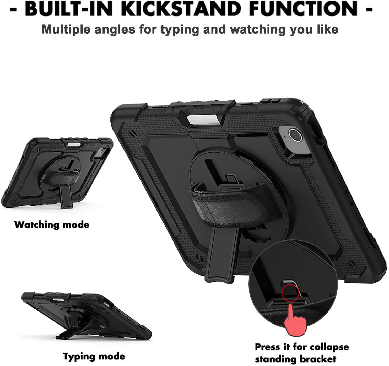 iPad Air 4th, iPad Pro 11 Case with Pencil Holder